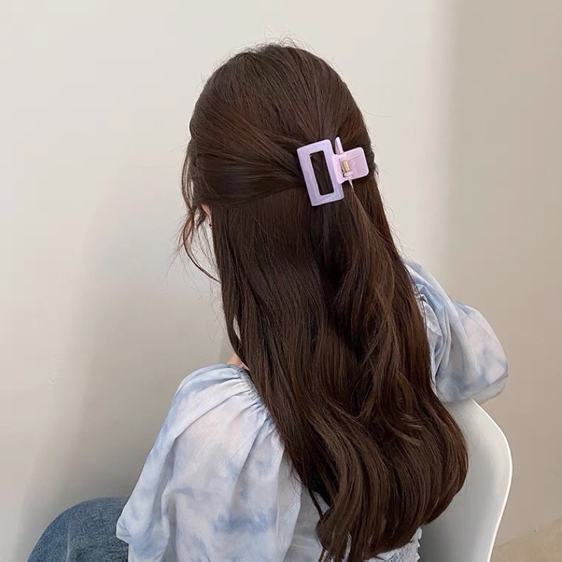 Kẹp tóc càng cua màu kẹo ngọt phong cách Hàn Quốc