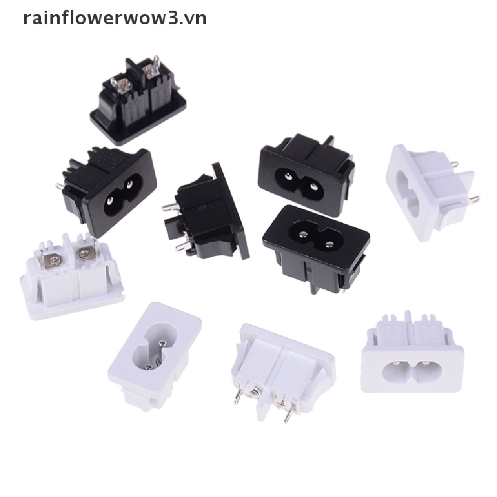 Set 5 Đầu Nối Phích Cắm Điện 2 Chấu AC250v 2.5a Ic320 c8