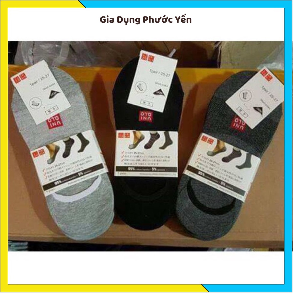 Set 10 Tất lười nam Uni chống hôi chân