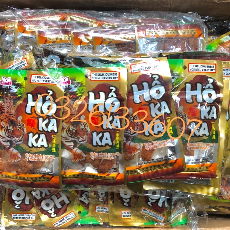 Gói Hổ Ka Ka VỊ CAY ĐẶC BIỆT, snack thịt hổ chua cay, đồ ăn vặt, ăn vặt tuổi thơ cổng trường