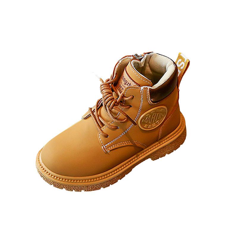 Giày Bốt Martin Màu Vàng Phong Cách Hàn Quốc Thời Trang Mùa Thu Mới 2022