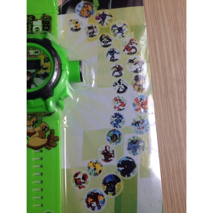 Đồ chơi đồng hồ BEN 10 chiếu 24 hình siêu nhân độc đáo cho bé