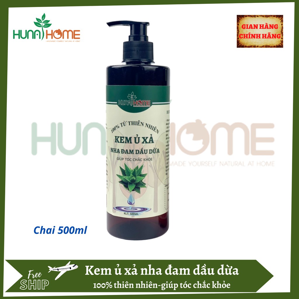 Kem ủ xả tóc Nha Đam Huna' s Home 500 ml