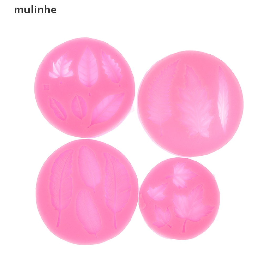 Khuôn Silicone Làm Kẹo Đường Hình Chiếc Lá DIY