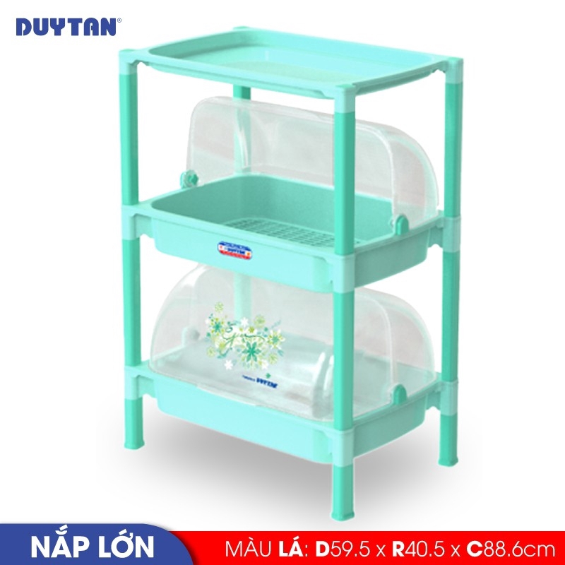 Kệ nắp nhựa Duy Tân size lớn loại 2 ngăn - No.04113