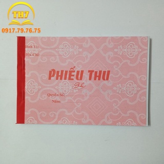 Phiếu thu 1 liên, 2 liên