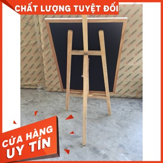 Bảng Menu đen khung gỗ 60*80 cm + Giá đỡ bảng (kèm quà tặng)