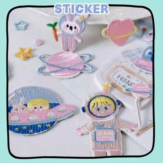 Sticker dán vải thêu pk033 ccamzone patch / sticker / miếng thêu