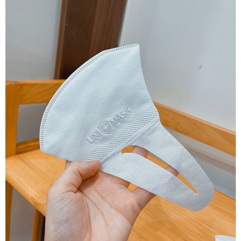 [ Hộp 50 Chiêc ] Khẩu Trang 3d Uni Mask Kháng Khuẩn Chống Bụi Mịn Theo Tiêu Chuẩn Nhật form Ôm Sát Mặt