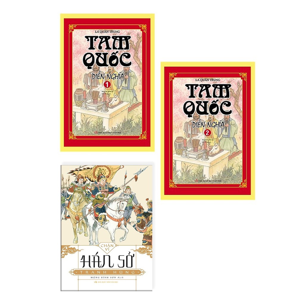 Sách Combo Hán sở Tranh Hùng (bìa cứng) + Tam quốc diễn nghĩa (2 tập )