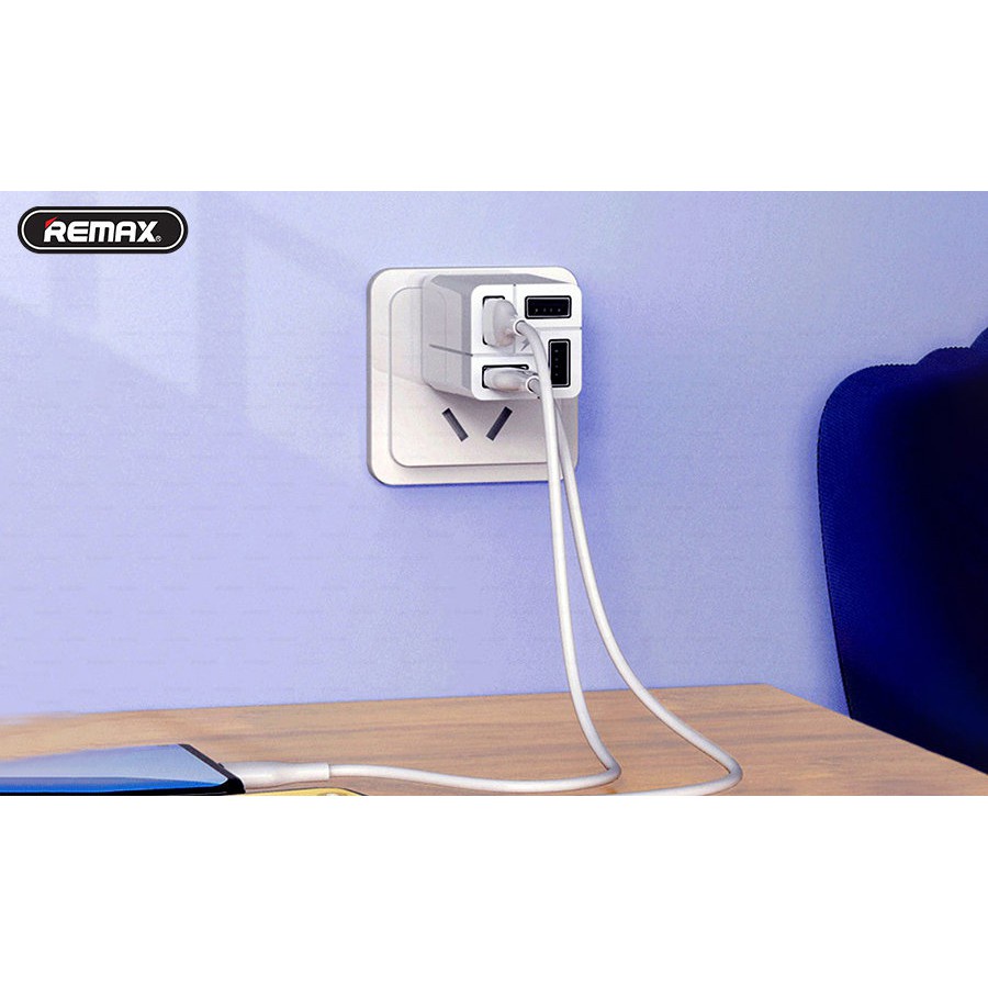 Củ sạc đa năng 4 cổng USB REMAX WP-U73 - Hàng Chính Hãng