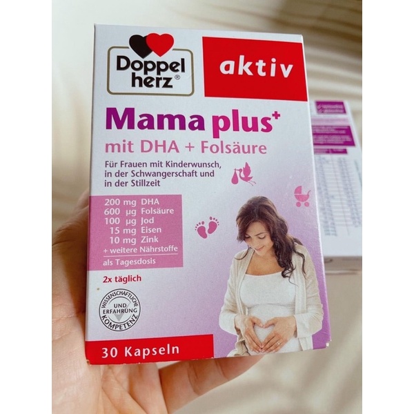 VITAMIN BẦU DOPPELHERZ MAMA PLUS DHA 30 VIÊN