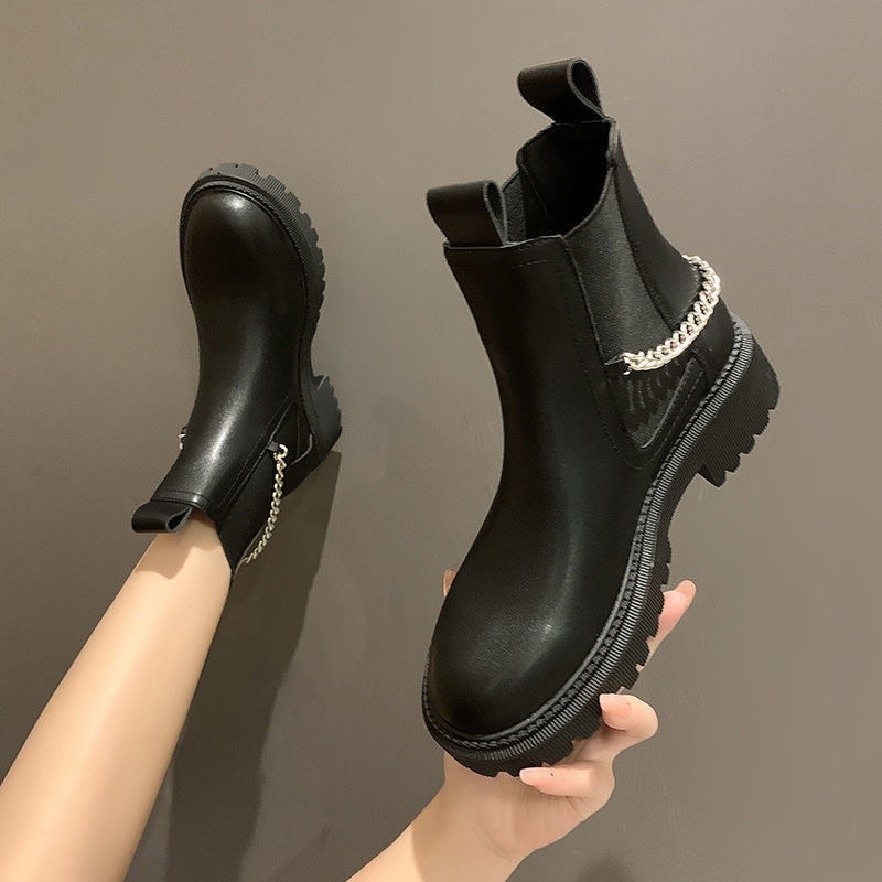 BOOT DA CAO CỔ THIẾT KẾ PHỐI QUAI XÍCH