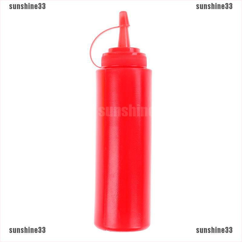 Bình Nhựa Đựng Dầu Ăn / Giấm Dạng Bóp 8oz Tiện Dụng Cho Nhà Bếp