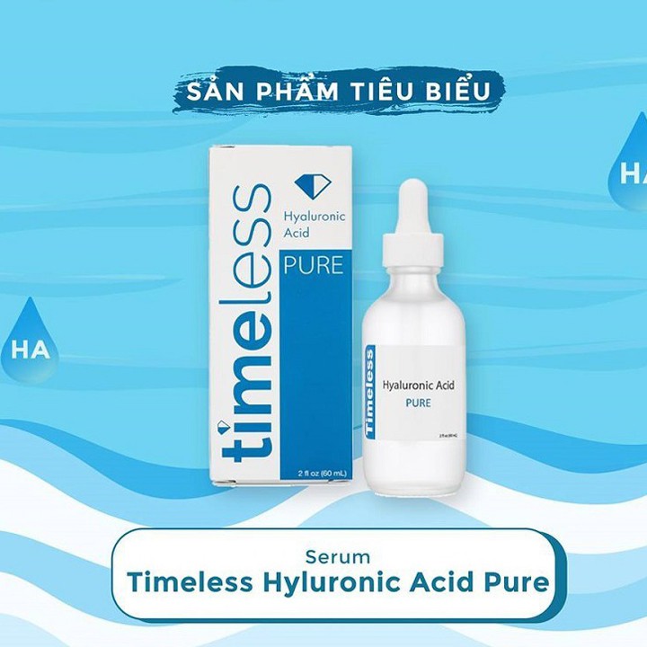 Serum cấp nước dưỡng ẩm Timeless HA Pure 30ml