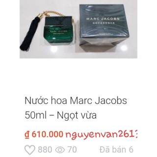 Nước hoa marc jacobs đậm ,nhạt, vàng.auth.tem macy's