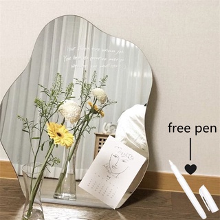 [Hàng mới về] Gương Trang Điểm Đế Gỗ Thiết Kế Độc Đáo Phong Cách Hàn Quốc Tiện Dụng
