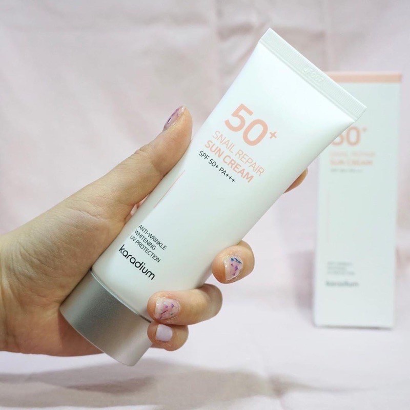 Kem chống nắng Karadium Snail Repair Hàn Quốc Tuýp 70ml