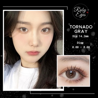 RUBY EYES Kính Áp Tròng Mẫu Xám Tornado Gray SIlicone HydroGel Ruby Eyes, Lens FULL ĐỘ CẬN Ruby Eyes Contact Lens