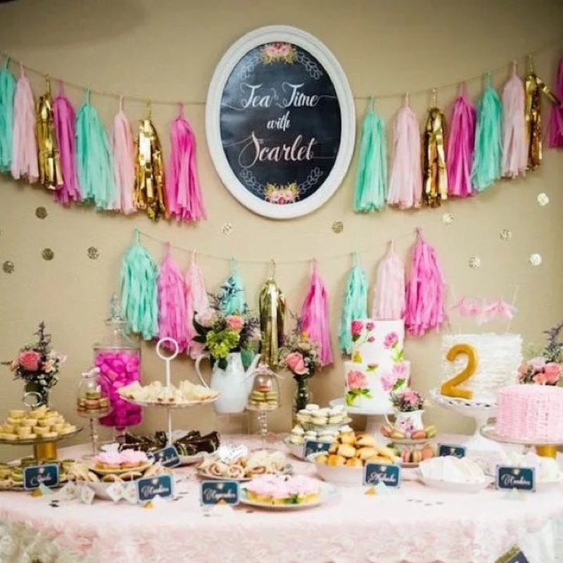 5 Bông Giấy Tua Rua Tự Làm Trang Trí Tiệc