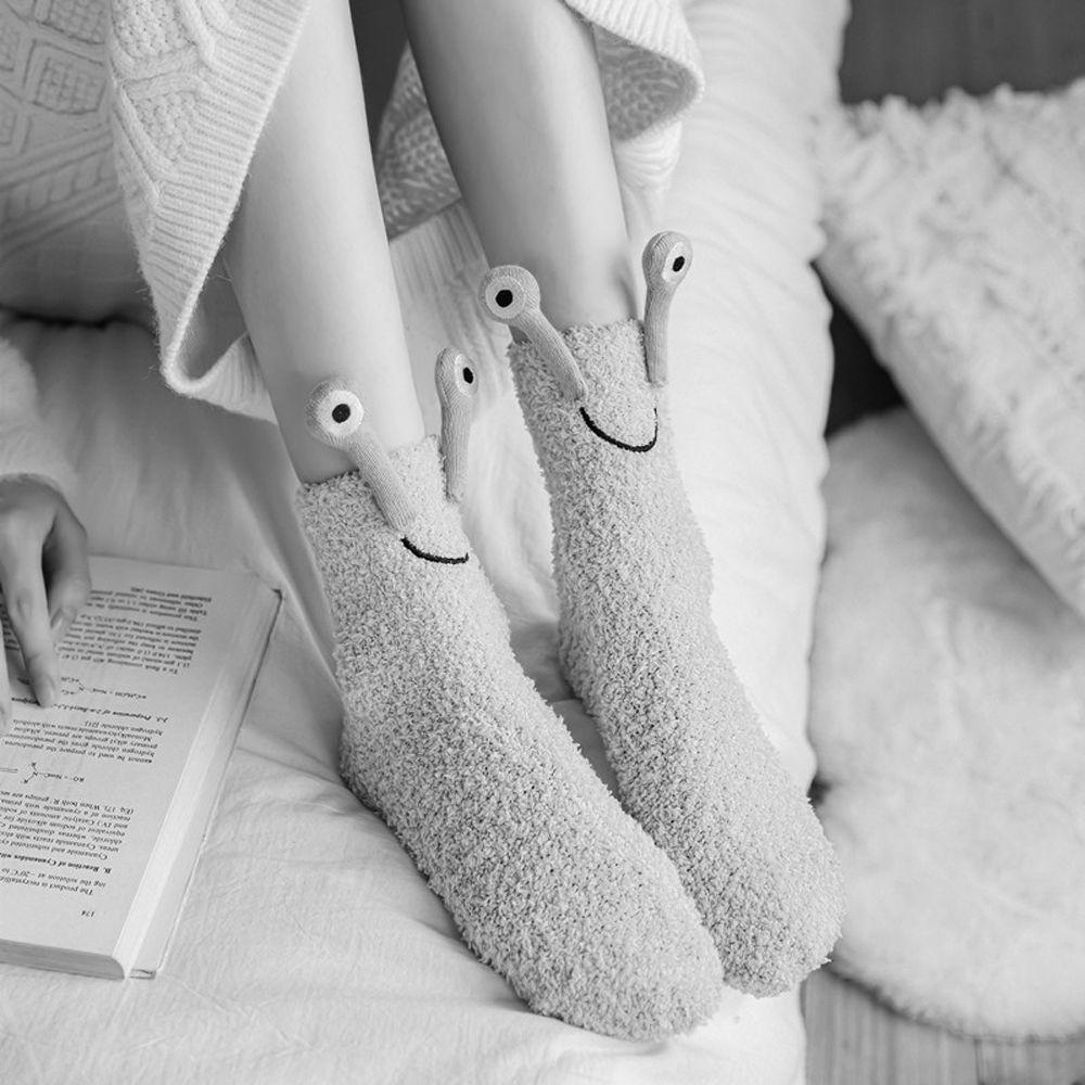 BACK2LIFE Vớ Ngủ Nữ Chống Trượt Hình Đôi Mắt Dễ Thương