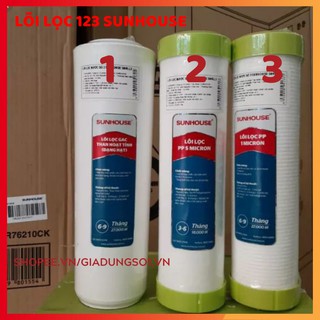 [Uy Tín Số 1] FREESHIP EXTRA LÕI LỌC NƯỚC SUNHOUSE 1 2 3 CHÍNH HÃNG - BỘ 3 LÕI LỌC NƯỚC SUNHOUSE SỐ 123