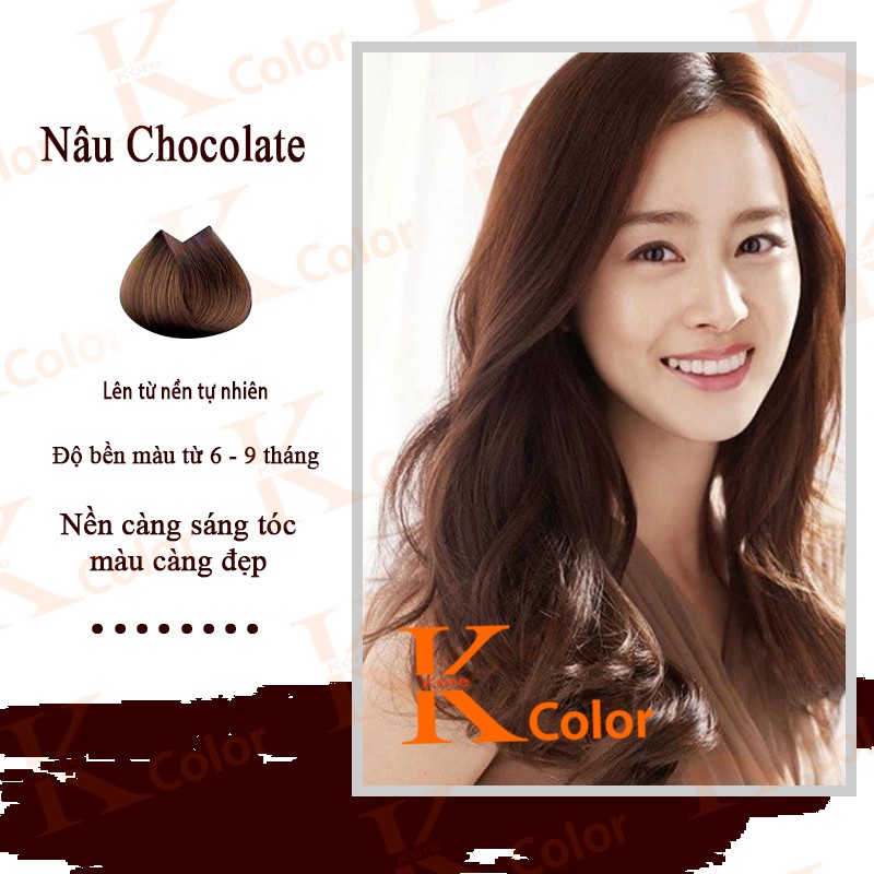 Thuốc nhuộm tóc màu NÂU CHOCOLATE KoreColor