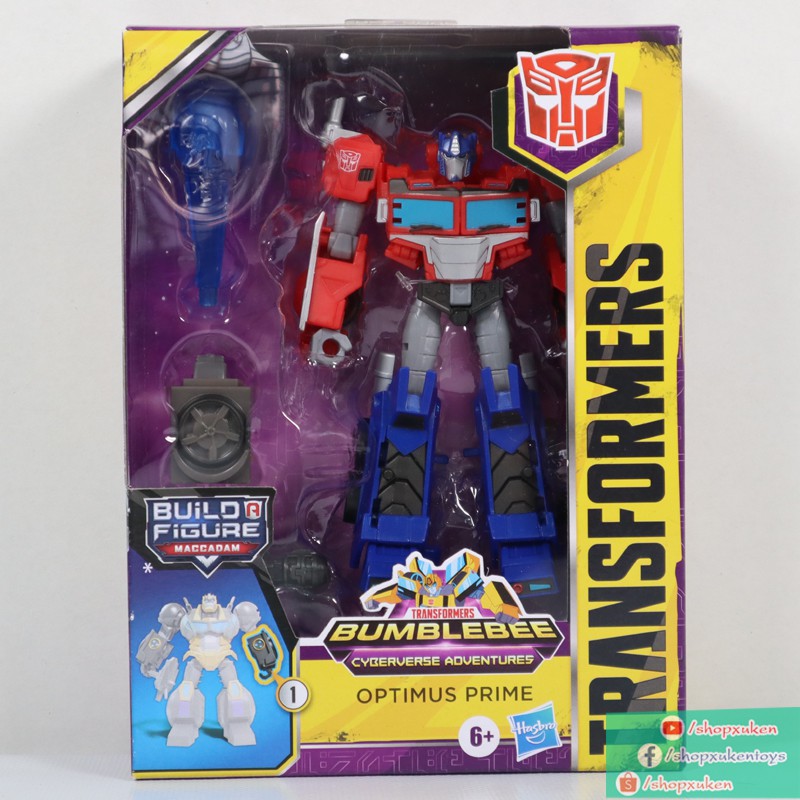 Robot Biến Hình Optimus Prime Transformers Bumblebee Cyberverse Adventures Deluxe Class - Mô hình Optimus Prime