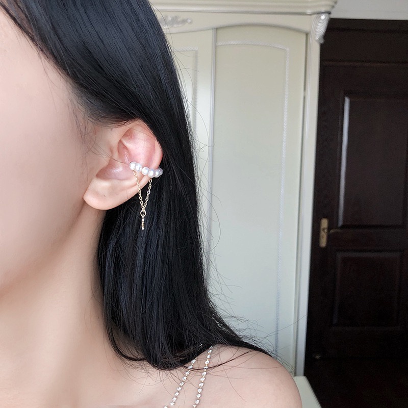 Khuyên tai kẹp không bấm lỗ NT treo đá Sully Accessories (1 chiếc)