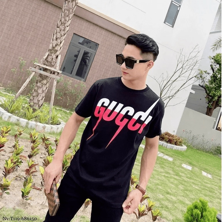 ÁO THUN CỔ TRÒN IN GUCCL CỰC ĐẸP CỰC THỜI THƯỢNG