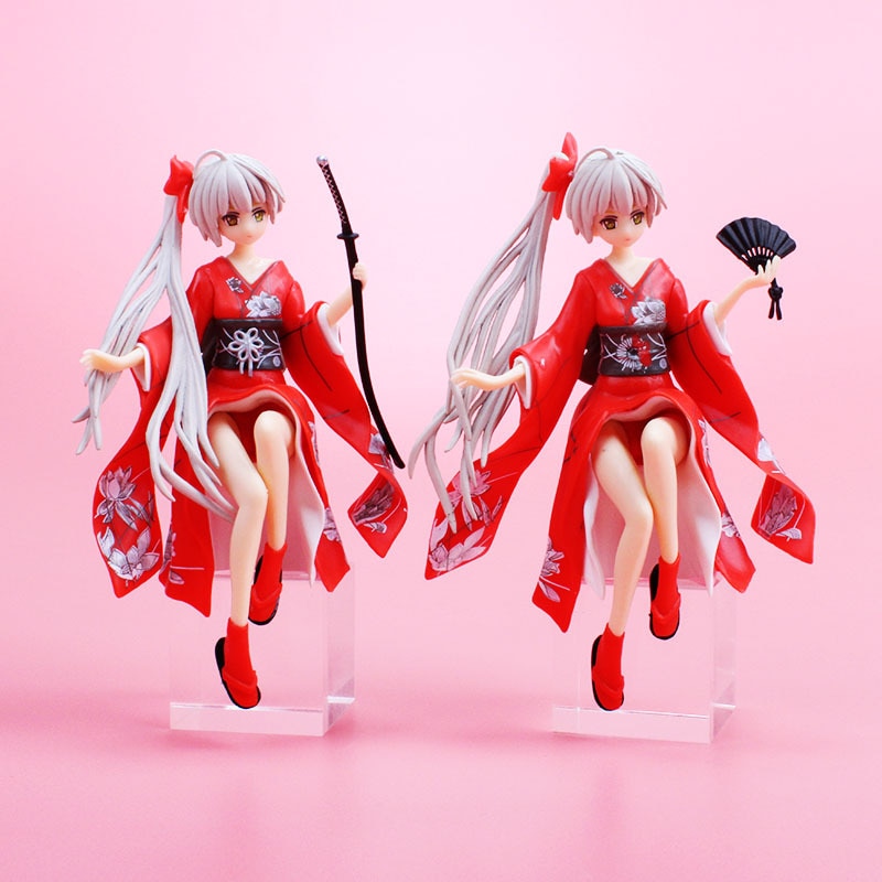 3 Types Anime Kimono Yosuga No Sora Kasugano Sora PVC Action Figure Collect Figurine Toy Gift