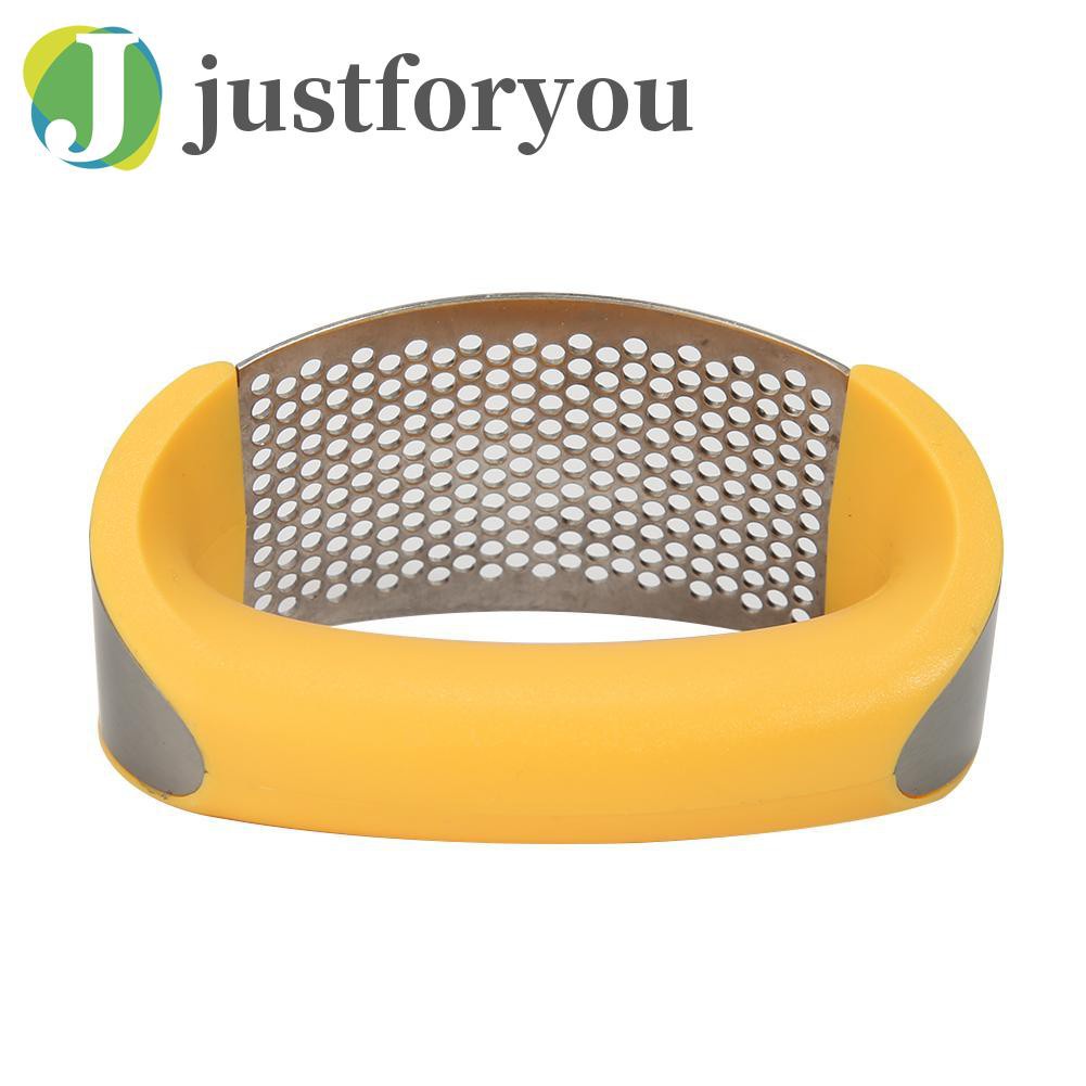 Justforyou2 1pc Multifunctional Stainless Steel Garlic Press Grinding Grater Crush Tool