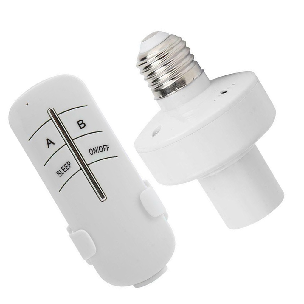 E27 Remote Control Bulb Holder Wireless Light Socket Home Screw Bulb Base Replacement 220V ELEN