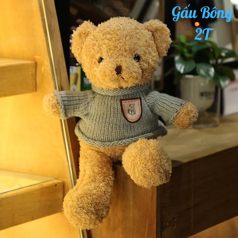 Set 01 Gấu Bông Teddy Bear Kèm Hộp Size Nhỏ Siêu Dễ Thương Dùng Làm Quà Tặng.