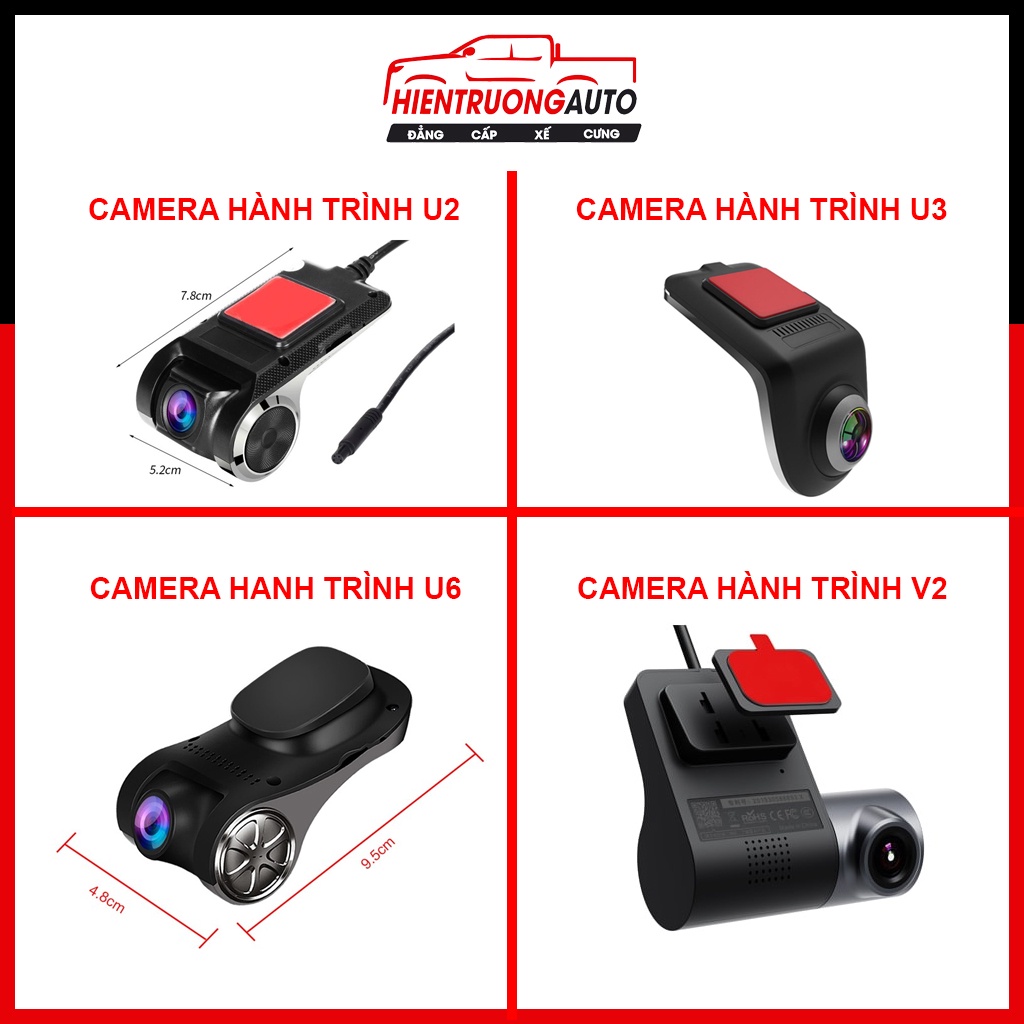 【SHIP SIÊU TỐC⚡️】Camera Hành Trình Ô Tô U2/U3/U6/V2 Kết Nối DVD Siêu Nét Dễ Sử Dụng - HT14