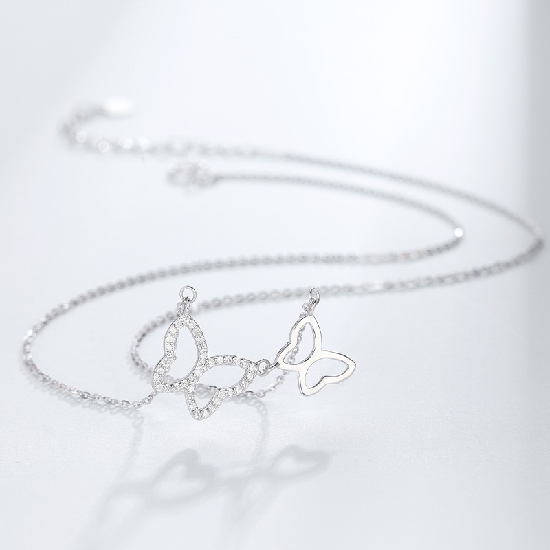 Dây chuyền bạc S925 đôi bướm - Amooi Silver AD170