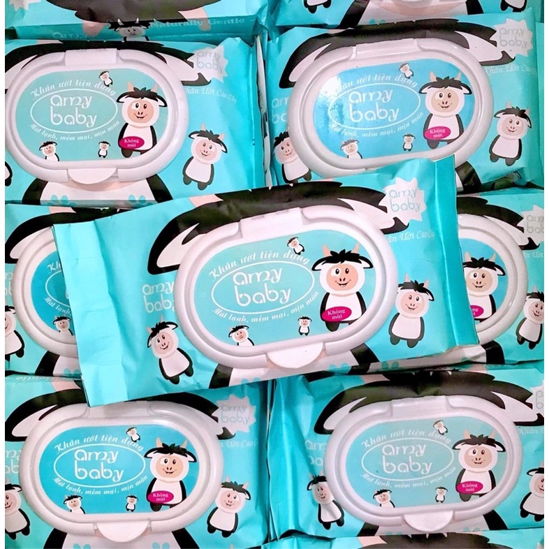 Khăn ướt AMY BABY không mùi - 80 tờ