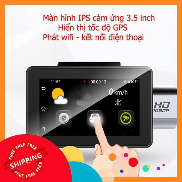 (Xe) camera hành trình ô tô kết nối Wifi 3G GPS xem từ xa truyền hình trực tuyến định vị từ xa