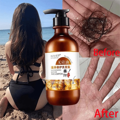 dầu gội đầu dầu gội gừng dầu gội trị rụng tóc Giảm rụng tóc, giúp tóc mềm mượt, óng ả và không bị khô xơ 500ML