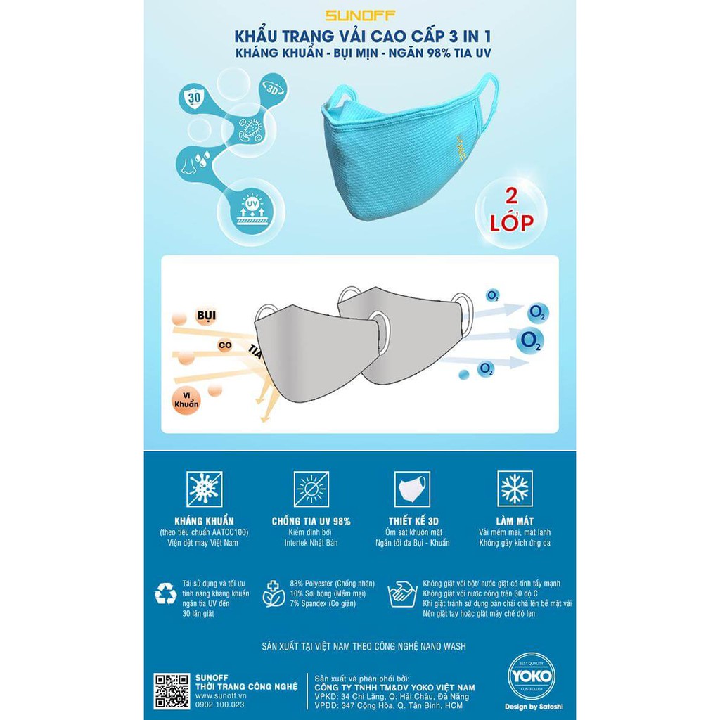 Khẩu Trang Nam Coolsport: Kháng Khuẩn - Ngăn 98% Tia UV | BigBuy360 - bigbuy360.vn