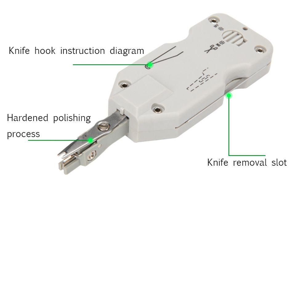 GOGOUP Short Punch Down Tool Adjustable Network Patch Panel RJ45 Module Crimping Pliers