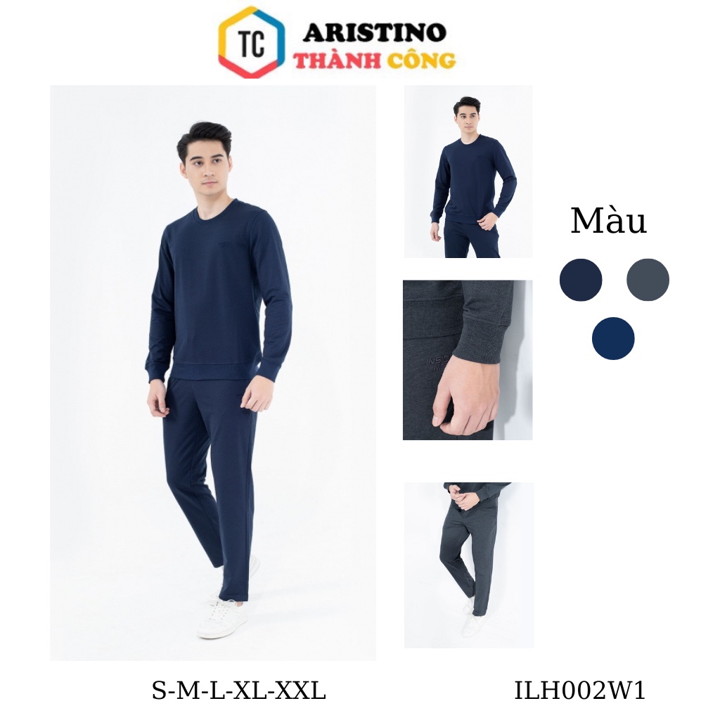 Bộ đồ thu đông nam Insidemen  cotton quần suông túi khóa ILH002W1