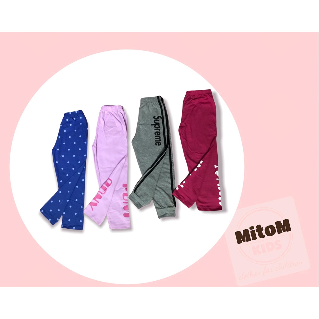 [SALE SỐC] Set 4 quần dài bé gái ♥️ FREESHIP ♥️ Chất thun cotton, thun gân mềm mịn, co giãn tốt, màu sắc tươi sáng