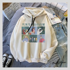 Áo hoodie họa tiết hình chữ nhật 6 ô vuông nam nữ có mũ chất nỉ lót lông mềm mịn ấm áp phong cách Hàn Quốc