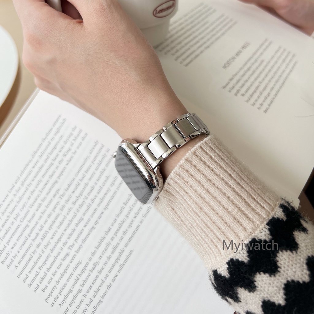 Dây Đeo Kim Loại Mỏng Sang Trọng Cho iwatch 45mm 41mm 40mm 44mm 42mm 38mm 7 6 5 4 SE 3 2 1