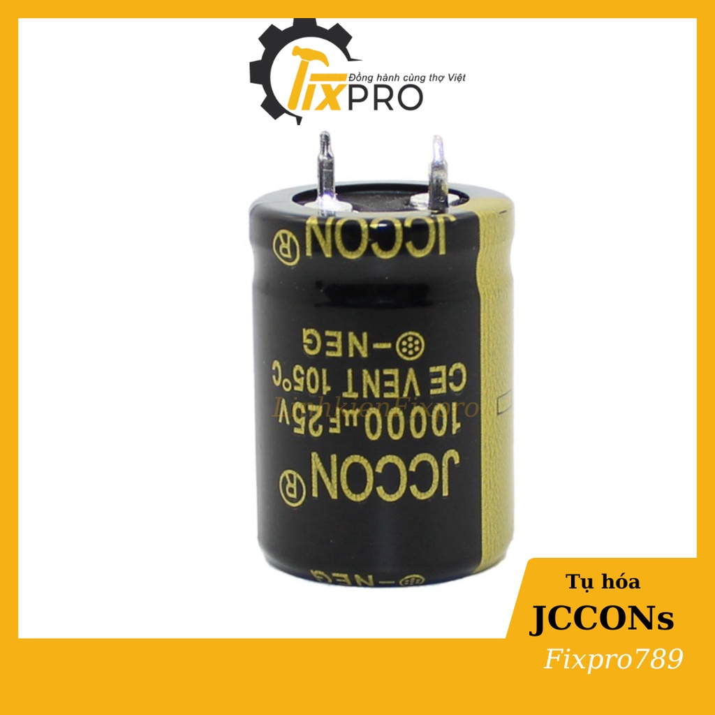 Tụ hóa 25V 10000uF 22x30mm JCCON Audio chân cứng
