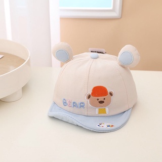 Mũ lưỡi trai dạng lưới thêu hình chú gấu BEAR cực xinh cho bé từ 0-2 tuổi