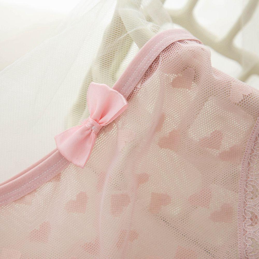 Quần Lót Cotton Phối Ren Thoáng Khí In Họa Tiết Trái Tim Phong Cách Hàn Quốc Quyến Rũ Cho Nữ