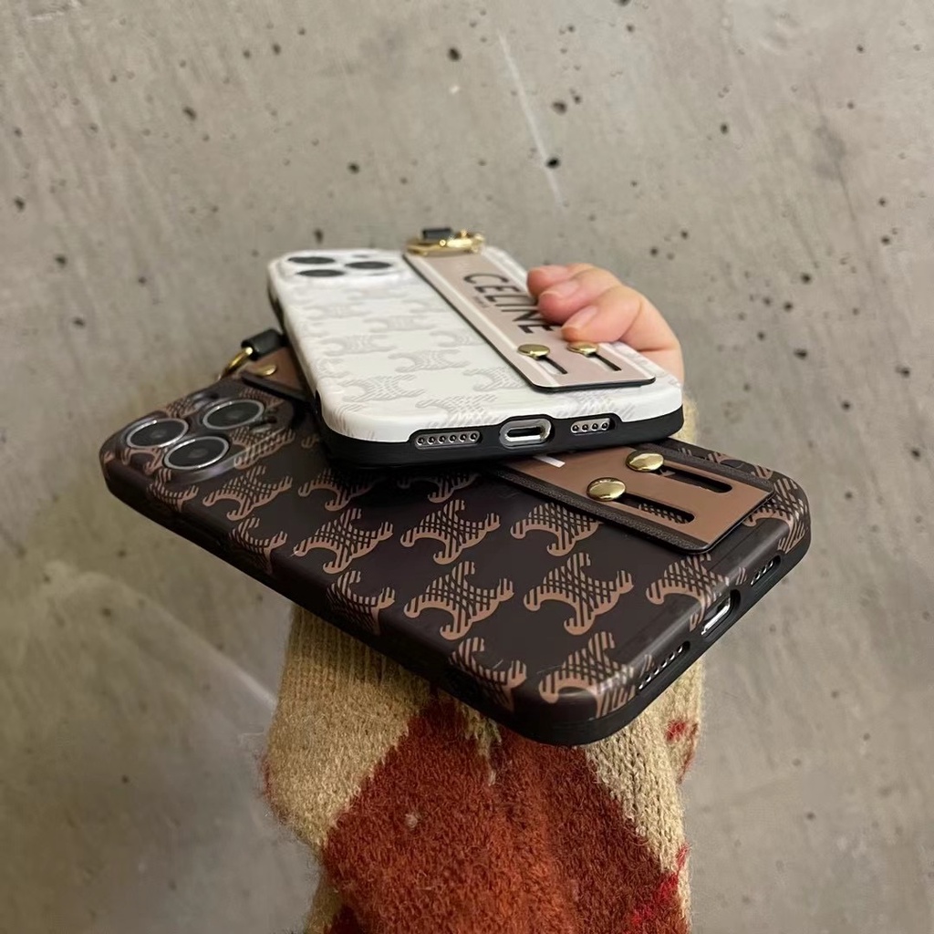 Ốp Điện Thoại Mềm Họa Tiết JUJI Chic Paris Có Dây Đeo Cổ Tay Cho IPhone 14 PRO 13PROMAX 12PRO 12PROMAX 11 PRO MAX XSMAX XS XR