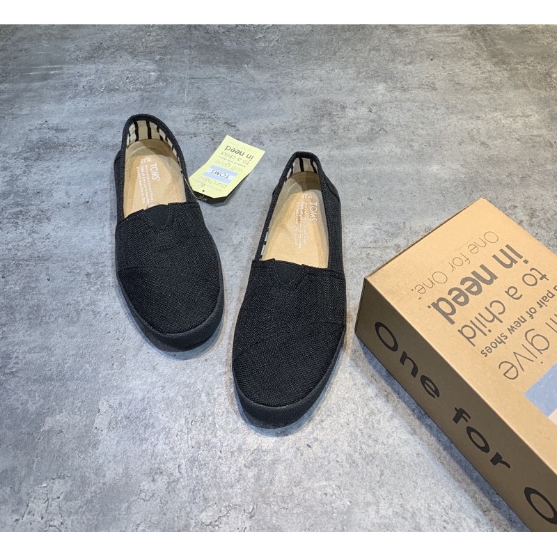 Giày Lười Vải TOM Canvas Cao Cấp